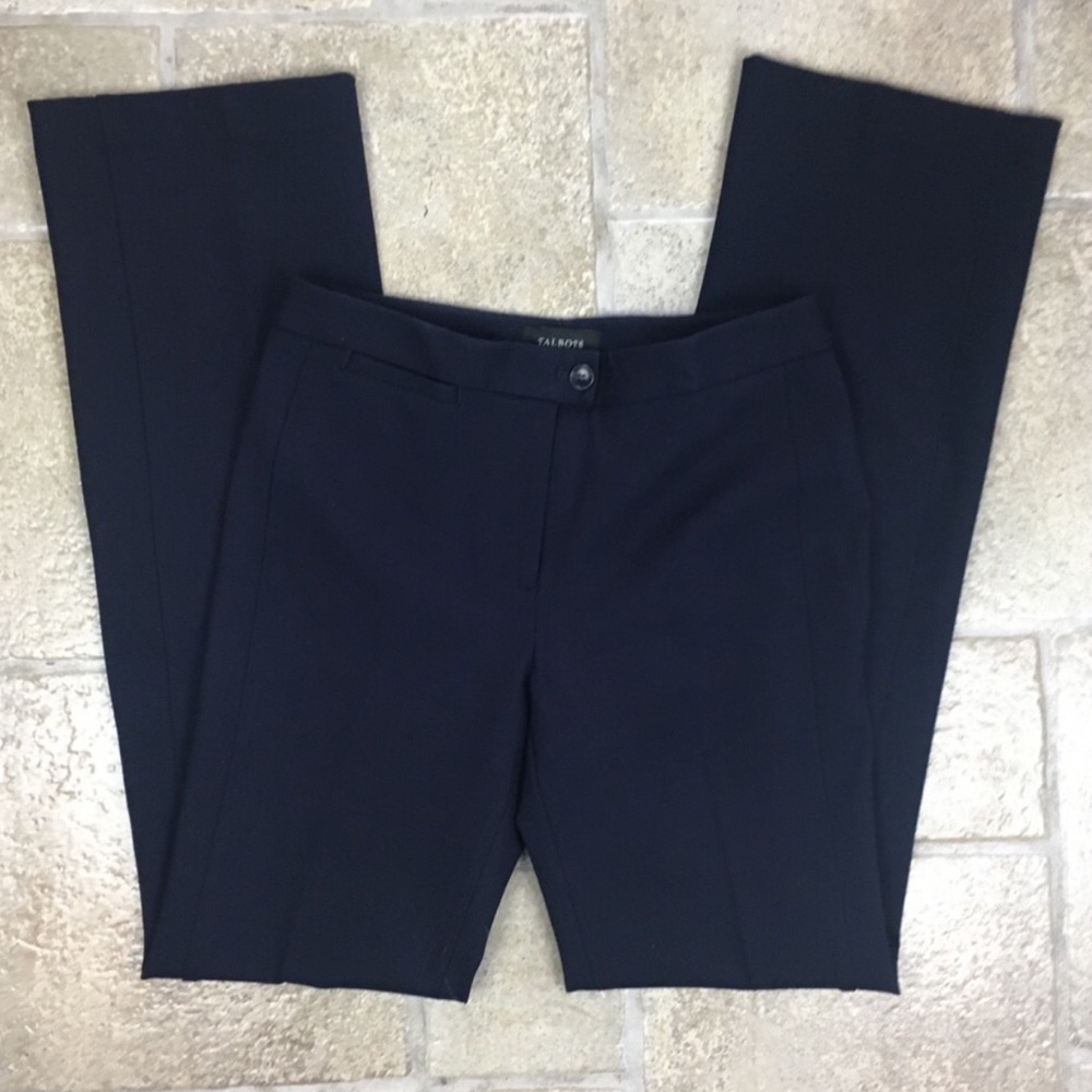 NWT Talbots Navy Straight Pants 6 Long